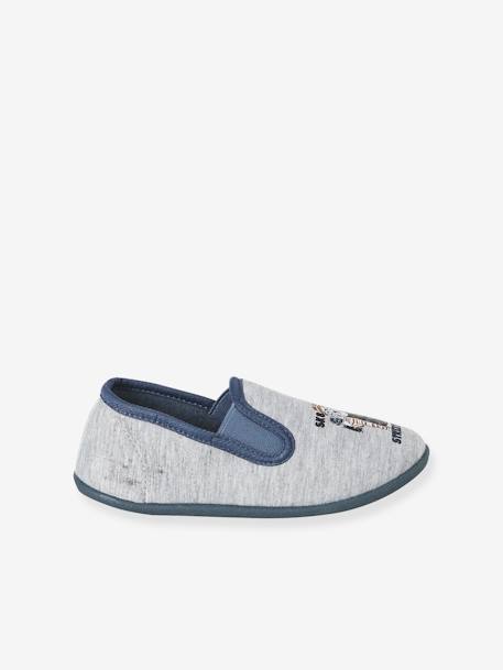 Chaussons élastiqués enfant en toile bleu imprimé+bleu nuit+gris imprimé 14 - vertbaudet enfant 