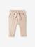 Pantalon paperbag avec ceinture bébé beige+vert grisé+vieux rose 1 - vertbaudet enfant 