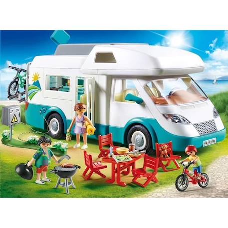 Playmobil 70088 Camping-car et Famille, Family Fun, 135 pièces, Le camping JAUNE 3 - vertbaudet enfant 