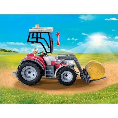 PLAYMOBIL 71305 Grand tracteur électrique, Country La vie à la ferme, 31 pièces, Dès 5 ans BLEU 5 - vertbaudet enfant 