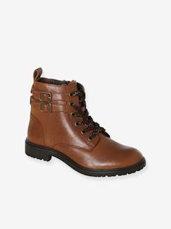 -Boots gavroche cuir fille