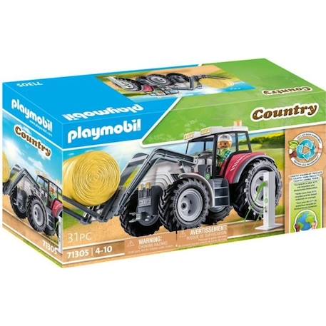 PLAYMOBIL 71305 Grand tracteur électrique, Country La vie à la ferme, 31 pièces, Dès 5 ans BLEU 1 - vertbaudet enfant 