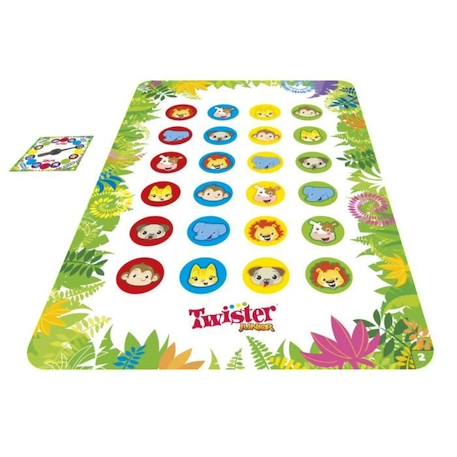 Twister Junior - tapis réversible 2-en-1 évolutif - Jeu de société junior - Hasbro Gaming BLANC 2 - vertbaudet enfant 