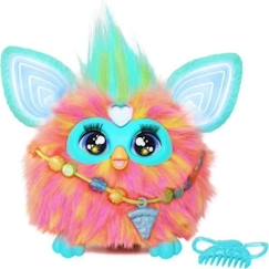 Jouet-Premier âge-Furby corail, 15 accessoires, peluche interactive pour filles et garçons, animatronique activé par la voix, à partir de 6 ans