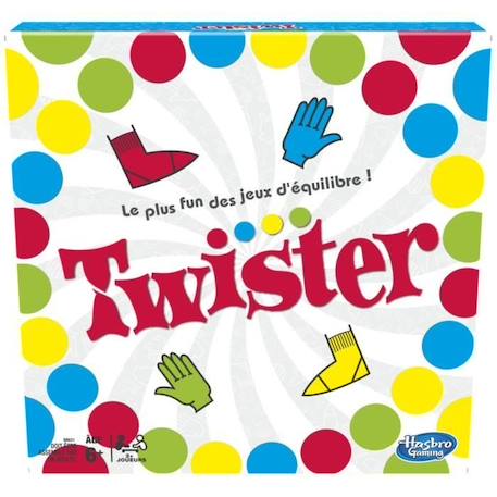 Twister - Jeu d'ambiance pour enfants - à partir de 6 ans, Hasbro Gaming ROUGE 4 - vertbaudet enfant 