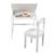 Bureau Bébé - Enfant ROBA - Blanc - Avec Chaise et Espace de Rangement BLANC 4 - vertbaudet enfant 