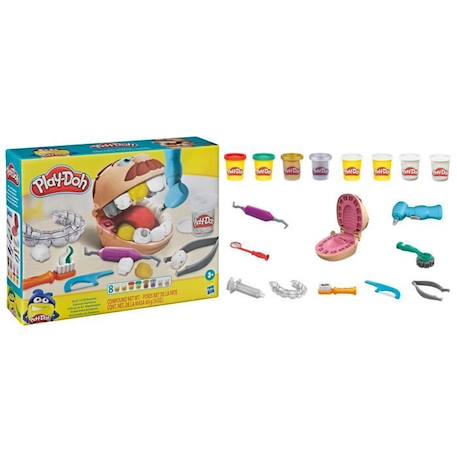 Play-Doh Cabinet dentaire pour enfants - 8 Pots de pâte à modeler atoxique - dès 3 ans JAUNE 6 - vertbaudet enfant 