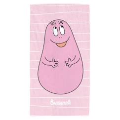 Linge de maison et décoration-Drap de plage - OMYDREAM - Barbapapa - Rose - 70x120 cm - 100% coton