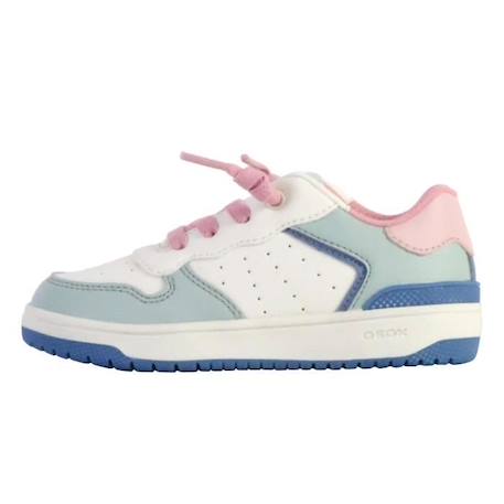 Basket à Lacets Junior Geox Washiba - Blanc/Ice BLANC 1 - vertbaudet enfant 