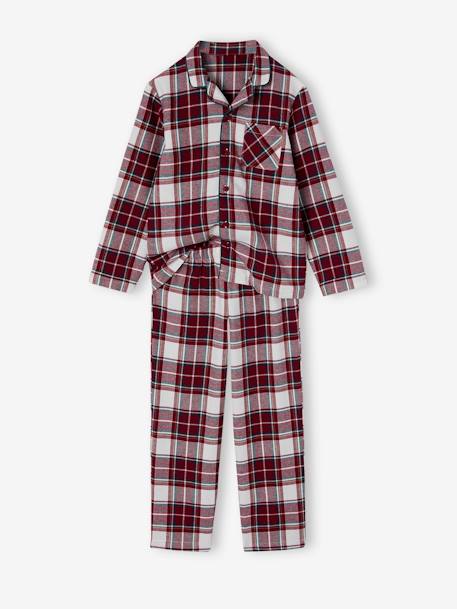 Garçon-Pyjama, surpyjama-Pyjama de Noël à carreaux enfant capsule famille