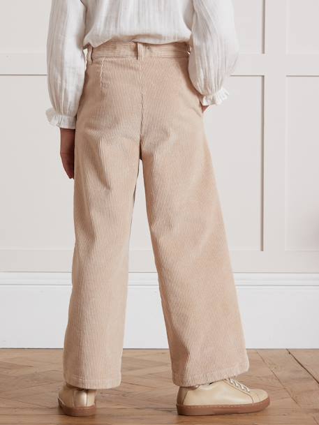 Pantalon large CYRILLUS beige+marine 3 - vertbaudet enfant 