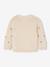 Pull brodé fleurs bébé beige poudré 2 - vertbaudet enfant 