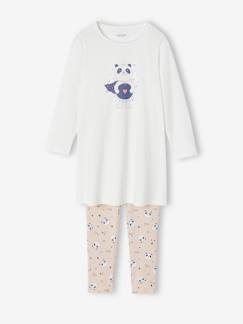 Lot de 2 chemises de nuit motif panda + leggings fille  - vertbaudet enfant