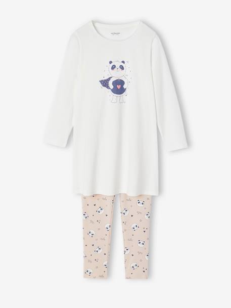 Lot de 2 chemises de nuit motif panda + leggings fille  - vertbaudet enfant