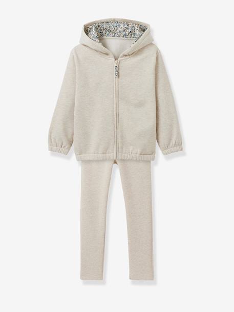 Jogging liberty CYRILLUS blanc chiné 1 - vertbaudet enfant 