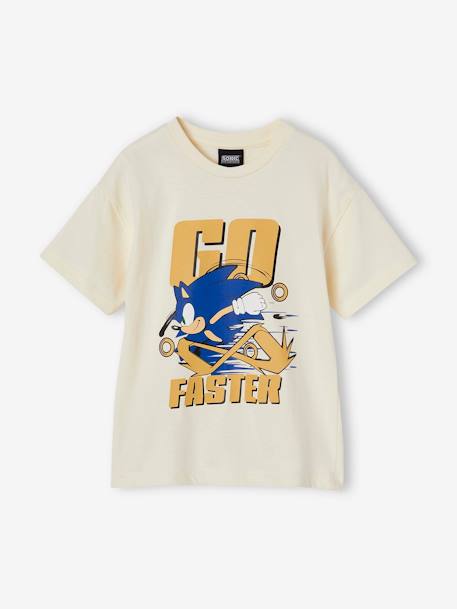 Tee-shirt Sonic® Go Faster garçon écru 1 - vertbaudet enfant 