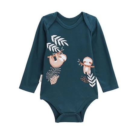 Lot de 2 bodies bébé manches longues Marceau BLEU 2 - vertbaudet enfant 