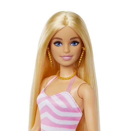 Barbie®-Barbie® Plage-Poupée blonde en maillot de bain et accessoires HPL73 BLANC 4 - vertbaudet enfant 