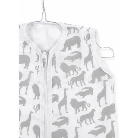 Gigoteuse été en gaze de coton Safari Stone Gris - JOLLEIN GRIS 3 - vertbaudet enfant 