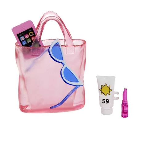 Barbie®-Barbie® Plage-Poupée blonde en maillot de bain et accessoires HPL73 BLANC 5 - vertbaudet enfant 