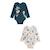 Lot de 2 bodies bébé manches longues Marceau BLEU 1 - vertbaudet enfant 