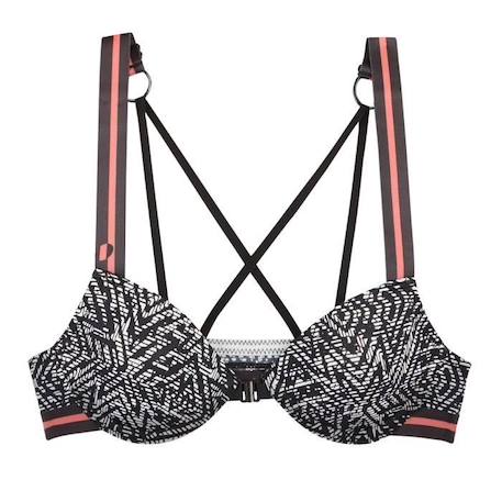 Fille-Sous-vêtement-Brassière-Soutien-gorge avec coque moulée et ouverture devant Rumba - PETIT BEGUIN - Fille - Noir - Avec armatures