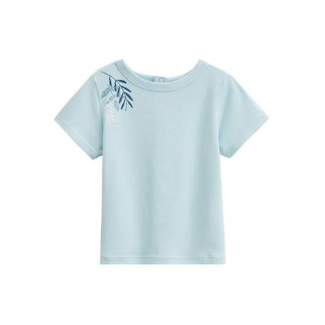 Ensemble salopette bébé en gaze de coton et t-shirt Iskia - PETIT BEGUIN - Bleu - Mixte BLEU 4 - vertbaudet enfant 