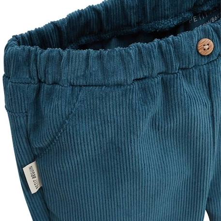 Pantalon bébé en velours côtelé - PETIT BEGUIN - Marceau - Bleu - Garçon BLEU 3 - vertbaudet enfant 