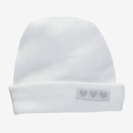 Bébé-Accessoires-Bonnet - TROIS KILOS SEPT - Blanc - 100% coton - Bébé - Mixte - Automne / Hiver