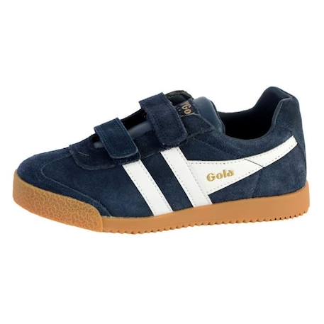 Basket Gola Enfant Harrier Velcro - GOLA - Navy Red Sun - Version basse - Rond - Fermeture à scratch BLEU 1 - vertbaudet enfant 