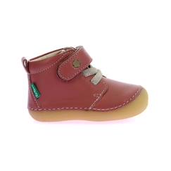 Chaussures-Chaussures fille 23-38-Boots, bottines-KICKERS Bottillons Sonizikro rose