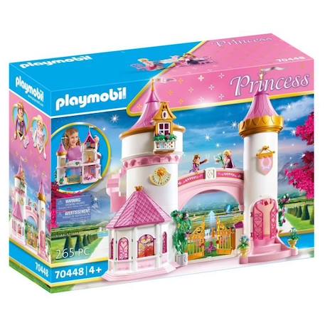 PLAYMOBIL 70448 Palais de princesse, 265 pièces, 2 personnages inclus, Dès 4 ans BLANC 1 - vertbaudet enfant 