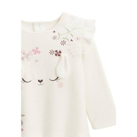 Pyjama bébé 2 pièces en velours Mila BLANC+BLANC 2 - vertbaudet enfant 