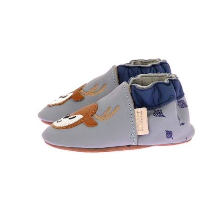 ROBEEZ Chaussons Deerboy bleu BLEU 4 - vertbaudet enfant 