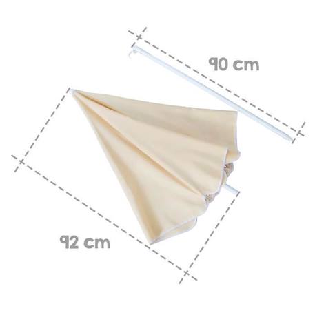 ROBA Parasol pour Table Pique-nique Enfants - 152 cm - Beige BEIGE 3 - vertbaudet enfant 