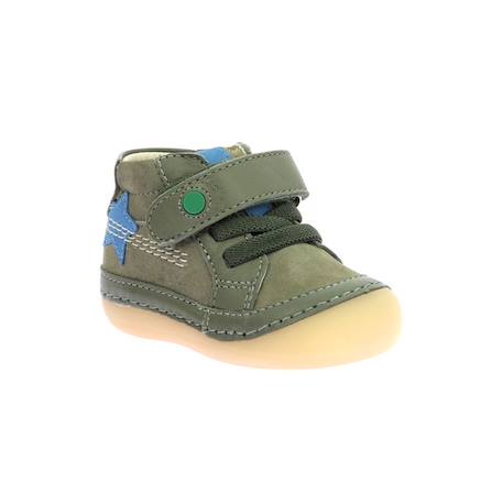 KICKERS Bottillons Sokistic kaki BLEU+VERT 6 - vertbaudet enfant 