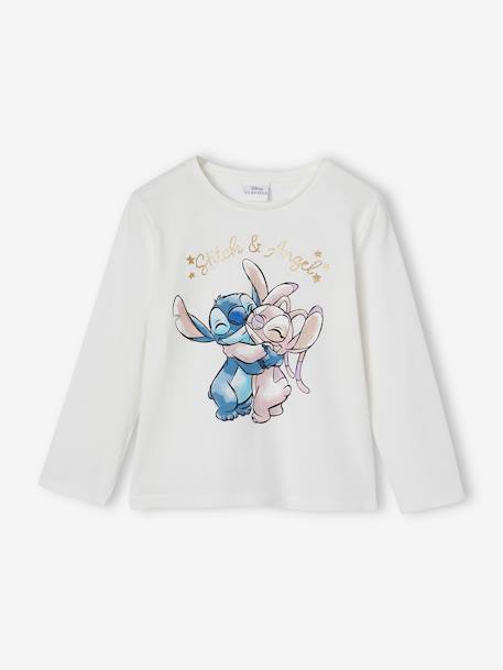 Tee-shirt Disney® Stitch & Angel Fille écru 1 - vertbaudet enfant 