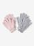 Lot de 2 paires de gants magiques fille rose poudré 1 - vertbaudet enfant 