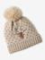 Coffret de Noël 'Biche' fille ensemble bonnet + snood + mitaines beige doré 5 - vertbaudet enfant 