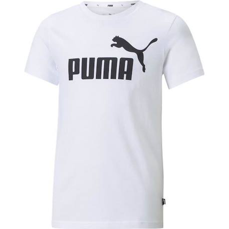 T-shirt pour enfant Puma No1 Logo - Blanc BLANC+BLEU+NOIR 1 - vertbaudet enfant 