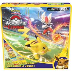 Jouet-Jeux de société-Pokémon Académie de combat - Jeux de société et Cartes à collectionner - À partir de 6 ans - 2 joueurs - 20 minutes