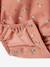 Barboteuse en velours imprimé fleurs bébé col en broderie anglaise rose 3 - vertbaudet enfant 