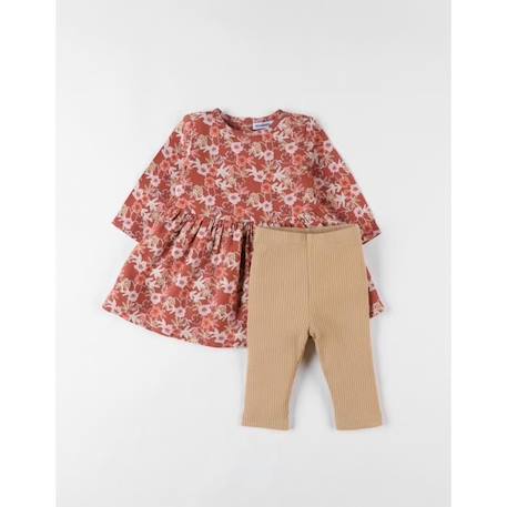 Set t-shirt + legging, jersey côtelé ROSE 1 - vertbaudet enfant 