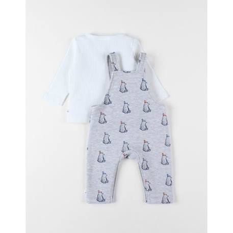 Set salopette + t-shirt GRIS 2 - vertbaudet enfant 