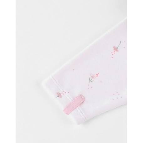 Pyjama en velours côtelé, imprimé fleuri ROSE 4 - vertbaudet enfant 