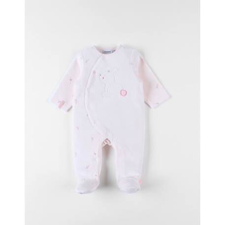 Pyjama en velours côtelé, lapin ROSE 1 - vertbaudet enfant 