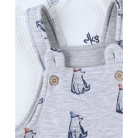 Set salopette + t-shirt GRIS 4 - vertbaudet enfant 