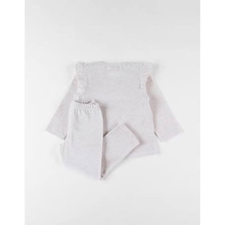 Pyjama en velours côtelé, lion BEIGE 2 - vertbaudet enfant 