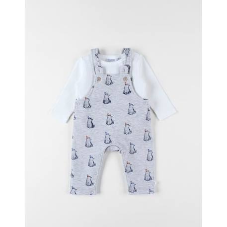 Set salopette + t-shirt GRIS 3 - vertbaudet enfant 