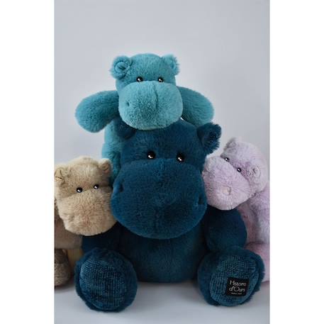 Peluche - HISTOIRE D'OURS - Hippopotame - 40cm - Bleu canard - Bébé BLEU 3 - vertbaudet enfant 